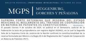 Boletín Mensual | Propiedad Intelectual | Octubre de 2024