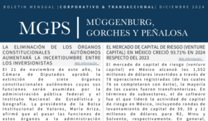 Boletín Mensual | Corporativo & Transaccional | Diciembre de 2024